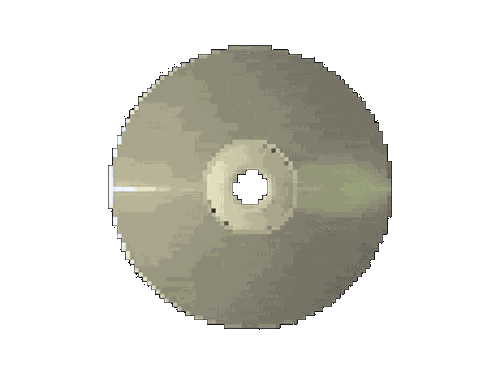 Animated spinning CD graphic